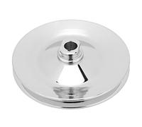 Cryfokt Poulie de Direction Assistée Finition Chromée, Courroie Trapézoïdale à Rainure Unique, Arbre à Rainure en V de 5/8 Pouces, Remplacement 8948 pour Pompes Chevy, Remplacement Direct, pour