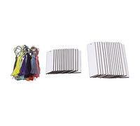 Cryfokt Produits Vierges par Sublimation Coffret Cadeau Exquis, Marque-page Vierge Double Face, 60 Pièces, Kit de Marque-pages DIY pour Boucles D'oreilles, Porte-clés, Cadeau Parfait pour les