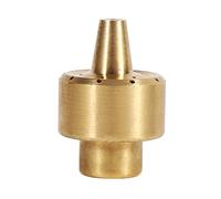 Cryfokt Pulvérisateur de Fontaine à Colonne en Laiton pour Bassin de Jardin, Belle Tête de Pulvérisation Parabolique pour Cour, Matériau en Laiton Durable, Couleur or (1/4")