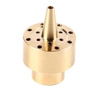 Cryfokt Pulvérisateur de Fontaine à Colonne en Laiton pour Bassin de Jardin, Belle Tête de Pulvérisation Parabolique pour Cour, Matériau en Laiton Durable, Couleur or (1/4 17,5-18 cm de tour de tête)