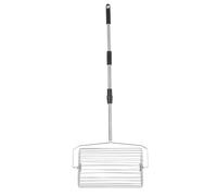 Cryfokt Ramasseur de Balles Portable, Ramasseur de Tennis Roulant en Acier Inoxydable de Grande capacité, Poignée Antidérapante, Ramasse Efficacement Les Balles sans Se Plier (L)