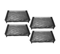 Cryfokt Rangement Polyvalent Sous le Lit avec Roulettes, Conteneur Compact et Facile à Retirer pour Vêtements, Literie, Livres pour L'organisation du Camping-car (4PCS)