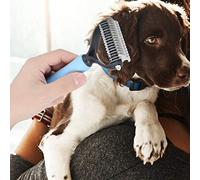 Cryfokt Râteau Coupe-nœuds pour Poils D'Animaux Domestiques, Outil de Toilettage pour Poils de Chien et de Chat, Peigne à Lames Dures Efficaces pour le Massage Quotidien, 2 Tailles et 2 Couleurs