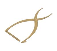 Cryfokt Règle de Pochoir à Sourcils, Outil Précis de Symétrie du Rapport D'or pour les Maquilleurs et les Particuliers, en Acier Inoxydable (GOLD)