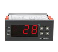 Cryfokt Régulateur de Température de Réfrigération, Thermostat D'alarme de Dégivrage Pratique pour Stockage au Froid, Camions Réfrigérés