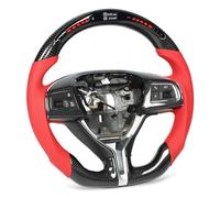 Cryfokt Remplacement de Volant en Fibre de Carbone LED | Conception inspirée de la course, haute résistance à la chaleur, 5 jeux d\'indicateurs LED, mesures de performances