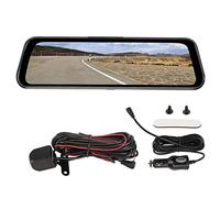 Cryfokt Rétroviseur Caméra Voiture, Enregistreur de Conduite Double Avant