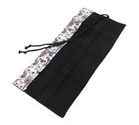 Cryfokt Rideau à Stylos en Tissu en Toile, Sac de Rangement Lavable pour Crayons, pour étudiants, Camarades de adeau D'école avec 36 Trous pour Divers Crayons, de Couleur, Stylos à Bille