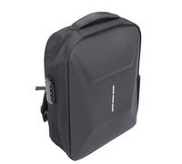 Cryfokt Sac à Dos de Transport Satellite Multifonctionnel avec Verrouillage par Mot de Passe, Dos Respirant, pour Accessoires Satellite, Noir, 17,3 X 12,6 X 5,1 Pouces