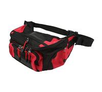 Cryfokt Sac Banane de Moto, Ceinture Réglable Durable, Grande capacité, pour Course Tout-Terrain, Cyclisme, Voyage en Plein Air, Matériau Oxford (Rouge)