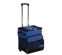 Cryfokt Sac Isotherme à roulettes, Glacière à roulettes avec Isolation Souple et Roues, 35L Sac Isotherme Portable étanche avec Double Fermeture éclair, pour Le Camping, la randonnée