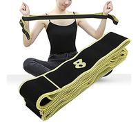 Cryfokt Sangle Extensible de Yoga, 34,6 Pouces de Longueur et 4 Cm de Largeur pour la Réduction de la Graisse Abdominale des Bras de la Jambe, Ceinture de Résistance avec Fil de Latex de Polyester