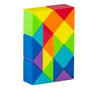 Cryfokt Serpent Cube Puzzle 72 Pièces, Jouet en ABS à Joints à Ressort, | pour enfants, jouet de voyage créatif, blocs rotatifs, Mini Puzzle cadeau, casse-tête éducatif pour enfants