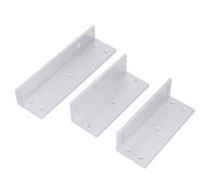 Cryfokt Serrure Magnétique électrique, Support en Z, Force de Maintien élevée pour Porte Simple, Support en L en Alliage D'aluminium de 1200lb pour les Bureaux