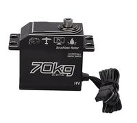 Cryfokt Servo Numérique 70 Kg, Servo de Direction étanche à Couple élevé sans Balais, Servomoteur sans Balais avec Bras 25T, pour Bateau Robot sur Chenilles de Voiture 1/8 1/10 RC