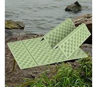 Cryfokt Siège de Camping en Mousse, Tapis de Coussin Haute Résilience pour Activités de Plein Air, Coussin Pliable Compact pour Pique-Nique, Matériau Résistant à l'humidité (Vert Noir)