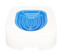 Cryfokt Siège D'urinoir Kitty pour Entraîneur de Toilettes, avec Fausse Apparence de Toilettes, pour Un Nettoyage Facile de la Litière, Taille 14,4x12,8x4,7 Pouces (Blue)