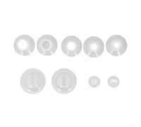 Cryfokt Silicone Tire-lait Flange Covers, Duckbill Valves, Diaphragme | Ensemble de pièces de tire-lait avec 5 couvercles de bride, 2 vannes à bec de canard, 2 diaphragmes, pour brides de 13 mm à