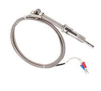 Cryfokt Sonde de Fil de Thermocouple à Ressort de Compression de Type K Durable, Capteur en Acier Inoxydable de Haute Précision pour la Mesure de la Température (#2)