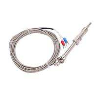 Cryfokt Sonde de Fil de Thermocouple à Ressort de Compression de Type K Durable, Capteur en Acier Inoxydable de Haute Précision pour la Mesure de la Température (#4)