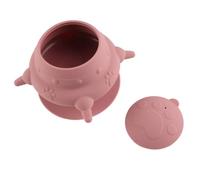 Cryfokt Station d'alimentation pour Chiots, étanche, Grande capacité, en Silicone, Efficace, Permettant de Gagner du Temps, pour Petits Animaux de Compagnie (Pink)