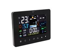 Cryfokt Station de Prévision Météo sans Fil, Station de Prévision Météo Numérique du Lever et du Coucher du, Phase de Lune, Marée, Calendrier à écran Tactile, Réveil Extérieur