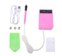 Cryfokt Stylo Sous Vide pour Peinture Diamant, Pointes Multi-tailles pour une Utilisation Facile de L'art du Diamant, Kit D'outils pour Stylo à Faible Bruit pour de Peinture Rechargeable (Rose avec