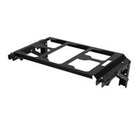 Cryfokt Support de Boîte à Outils Pliable, Plateau de Rangement Latéral Pliable en Alliage D'aluminium de qualité Supérieure pour Emballage, Boîte à Outils Modulaire Empilable, Support de Rangement