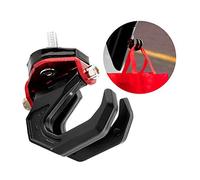 Cryfokt Support de Crochet de Moto Universel en Alliage D'aluminium Solide, pour Modèles Flexibles, Noir/Argent, pour Les Motocyclistes (Noir Rouge)