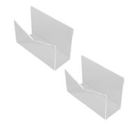 Cryfokt Support de d'enveloppes Autoportant de Comptoir de Support de Courrier en Acrylique Transparent pour Blocs-notes de Factures de Bureau de Bureau, Bords Arrondis de capacité de 2,5 Pouces