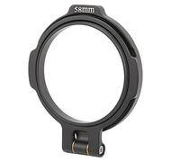 Cryfokt Support de Filtre D'objectif en Aluminium, Interrupteur Rapide Robuste et Durable pour Zoom Grand Angle, Bague D'adaptation D'objectif Pratique pour la Photographie Professionnelle (58MM)