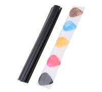 Cryfokt Support de Microphone Durable Kit de Support de Médiator de Guitare avec 5 Médiators Installation Facile pour Joueur de Guitare Accessoire en Caoutchouc Convient pour: Les de Micro Standard