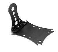 Cryfokt Support de Plaque D'immatriculation de Moto Rétro, Durable, Haute Résistance pour Un Look Attrayant, en Alliage D'aluminium, Couleur Noir