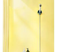 Cryfokt Support de Pomme de Douche Design élégant Support Mural Réglable étanche pour Surfaces Brillantes ABS 1 unité (Allez, passez au vert)