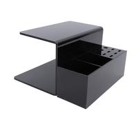 Cryfokt Support D'oreiller pour Extensions de Cils, Boîte de Rangement en Acrylique, étagère D'oreiller élégante pour les Artistes dans les Salons et les écoles de Formation (BLACK)