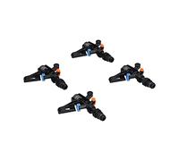 Cryfokt Système D'arrosage Rotatif à 360 ° de Haute qualité, 10 Pièces, pour L'entretien des Pelouses et des Jardins, Filetage Mâle G1/2, Installation Facile, 4,7x4,5 Pouces