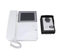 Cryfokt Système de Visiophone, Type de Téléphone Filaire de 4,3 Pouces, Moniteur LCD Transparent, Kits de Sonnette D'Interphone Vidéo Filaire, Interphone de Porte avec Caméra (Prise UE 800W)