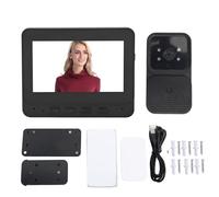 Cryfokt Système D'Interphone Vidéo WiFi sans Fil, 1080P, Vision Nocturne, Visiophone sans Fil, Kits de Caméra HD, Interphone à Double Voie pour Appartement de Bureau à Domicile de Villa