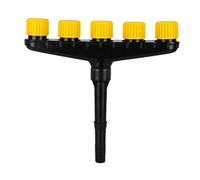 Cryfokt Système D'irrigation Multi-Têtes Réglable pour Arrosage de Jardin, Plastique ABS Durable, 3 à 6 Têtes, Parfait pour L'arrosage de la Pelouse et du Jardin (5)