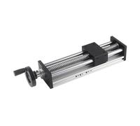 Cryfokt Table Linéaire Manuelle 200 Mm avec Conception à 2 Axes (EBX1610) | Alliage d\'aluminium durable, glissement doux, poignée réglable, haute précision de répétition, pour l\'automatisation