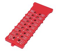 Cryfokt Tableau de Bord de Compact et Portable, Compteur de 18 Trous pour Accessoire de Compétition D'entraînement, Matériau ABS Noir (Bar Scorer (perlé) Rouge)