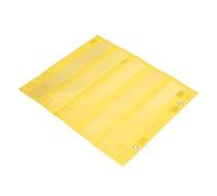 Cryfokt Tableau de Poche Magnétique Transparent à 5 Rangées, pour L'enseignement et L'affichage des Activités en Classe, Polyester PVC pour L'école à Domicile (YELLOW)