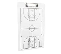 Cryfokt Tableau D'entraînement de Basket-ball, Presse-papier Spacieux et Durable Effaçable à Sec pour les Stratégies D'équipe, les Séances D'entraînement, en PVC, 1 unité