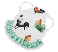 Cryfokt Tabliers de Poule, Gilets de Poulet Durables pour la Protection des Ailes et du Dos, Parfaits pour Les Poules et Les Canards par Temps Froid ;Tissu Doux, 8,6 X 7,8 Pouces, 1 Pièce (Le Coq)