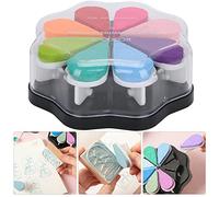 Cryfokt Tampon Encreur Pétale Vif à Base D'eau, Tampon Encreur à Main pour Papier Ordinaire, Expression Colorée pour L'artisanat, 8 Couleurs pour les Projets Artistiques (#1)