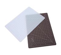 Cryfokt Tapis de Découpe en PVC Durable A5, 2 Pièces, pour la Découpe du Papier à Coudre, Idéal pour les Artistes et les Quilteurs, 8,7x5,9x0,1 Pouces