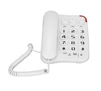 Cryfokt Téléphone à Gros Bouton, Bouchons Portables et Lecture de Téléphone Fixe Filaire pour Les Seniors pour Le Bureau pour la Maison