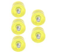 Cryfokt Tête de Marteau de Remplacement en Caoutchouc, Souple, Transparent, Jaune, Ensemble de 5 Pièces pour les Travaux D'entretien et D'installation (Φ40mm)