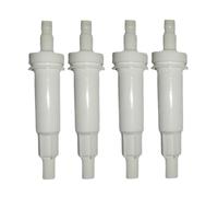 Cryfokt Têtes de Pompe pour Distributeur de Savon, 4 Pièces, Têtes de Pompe de Lotion Robustes de Remplacement pour Salle de Bains Cuisine Installation Facile sans Danger pour Les Aliments (White)