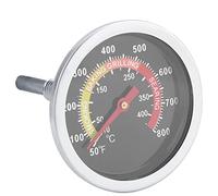 Cryfokt Thermomètre BBQ en Acier Inoxydable, Filetage à Vis M10 50~800 ℉ Thermomètre BBQ Pratique pour le Gril pour le Barbecue pour le Four